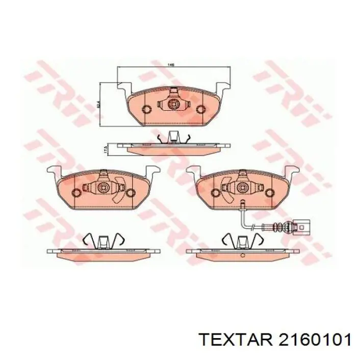 Тормозні колодки Textar 2160101