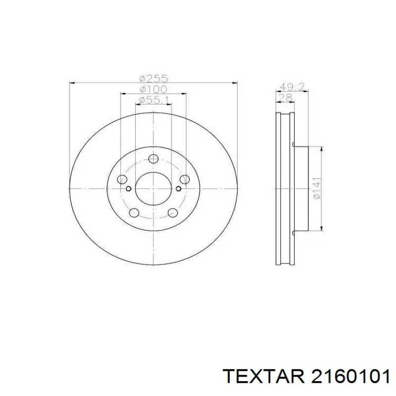Гальмівні колодки Textar 2160101 ціна, від 17.61 USD
