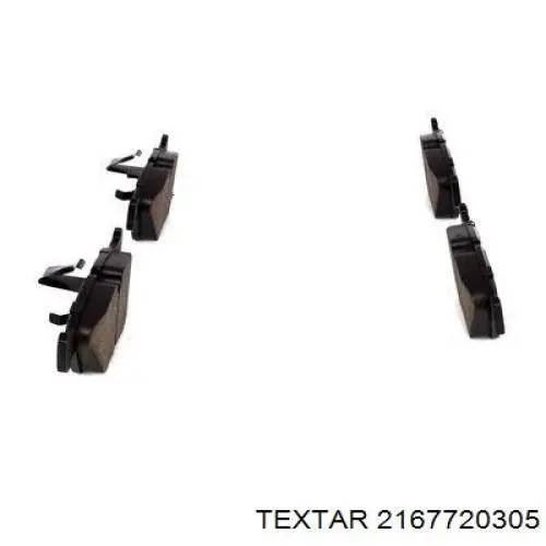 Передні тормозні колодки 2167720305 Textar