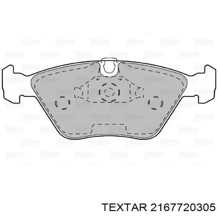 Передні тормозні колодки 2167720305 Textar