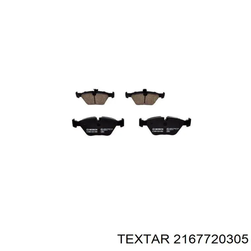 2167720305 Textar Передні гальмівні колодки