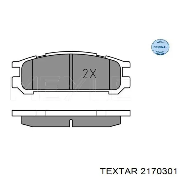Задні гальмівні колодки Textar 2170301 ціна, від 15.38 USD