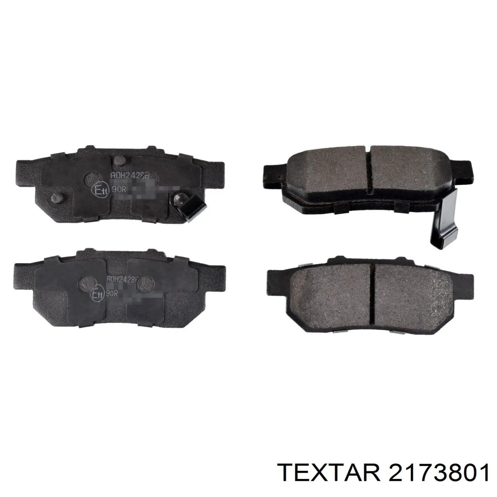 2173801 Textar колодки гальмові задні, дискові