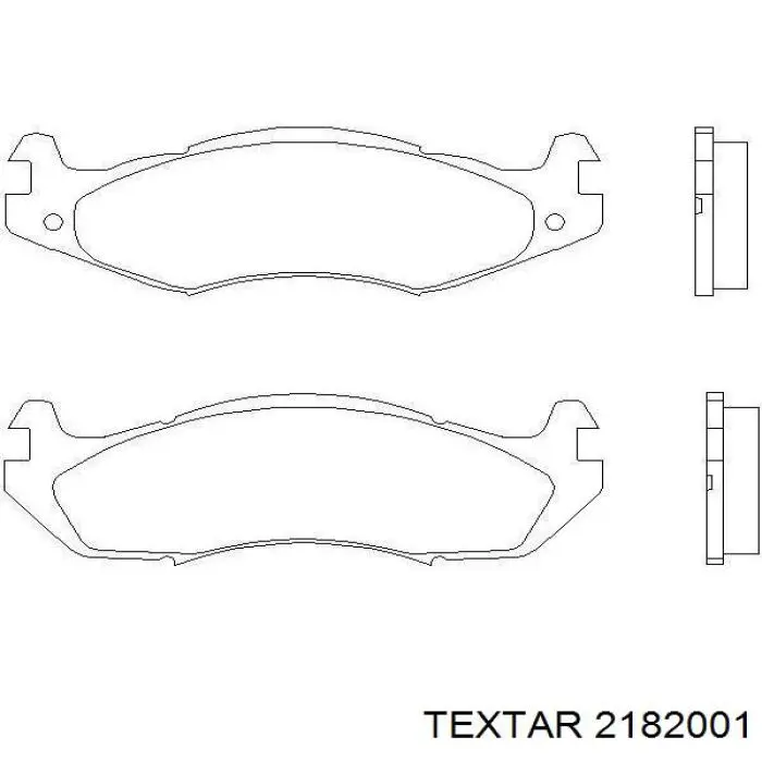 Колодки гальмівні передні, дискові 2182001 Textar