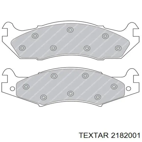 Гальмівні колодки Textar 2182001 ціна, від 27.26 USD