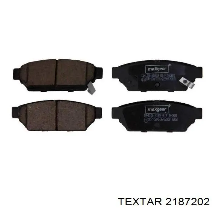 Задні гальмівні колодки Textar 2187202 ціна, від 17.18 USD