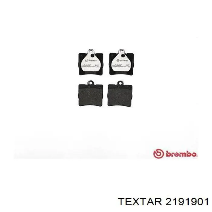 2191901 Textar колодки гальмові задні, дискові