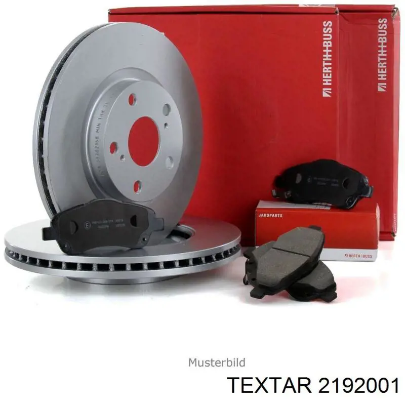 2192001 Textar колодки гальмівні передні, дискові