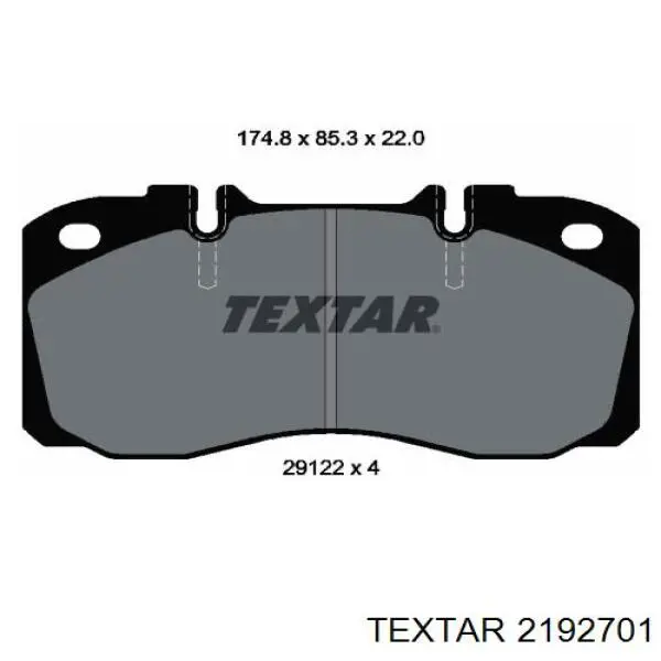 Тормозні колодки Textar 2192701
