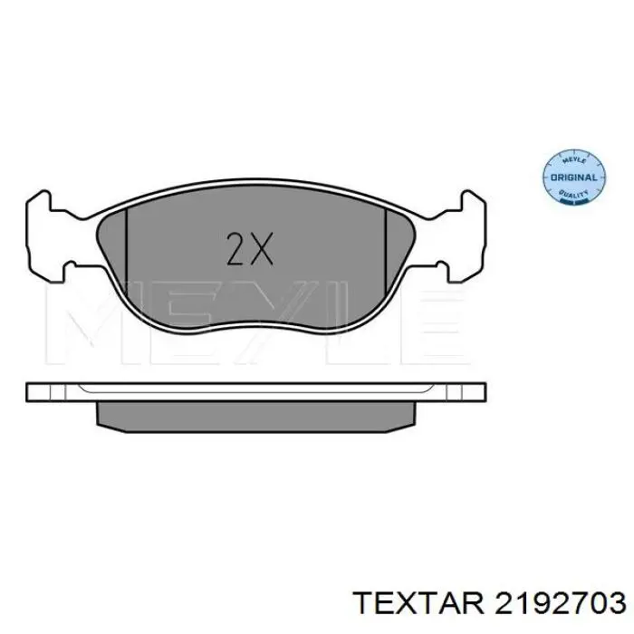 Купити 2192703 Textar Колодки гальмівні передні, дискові