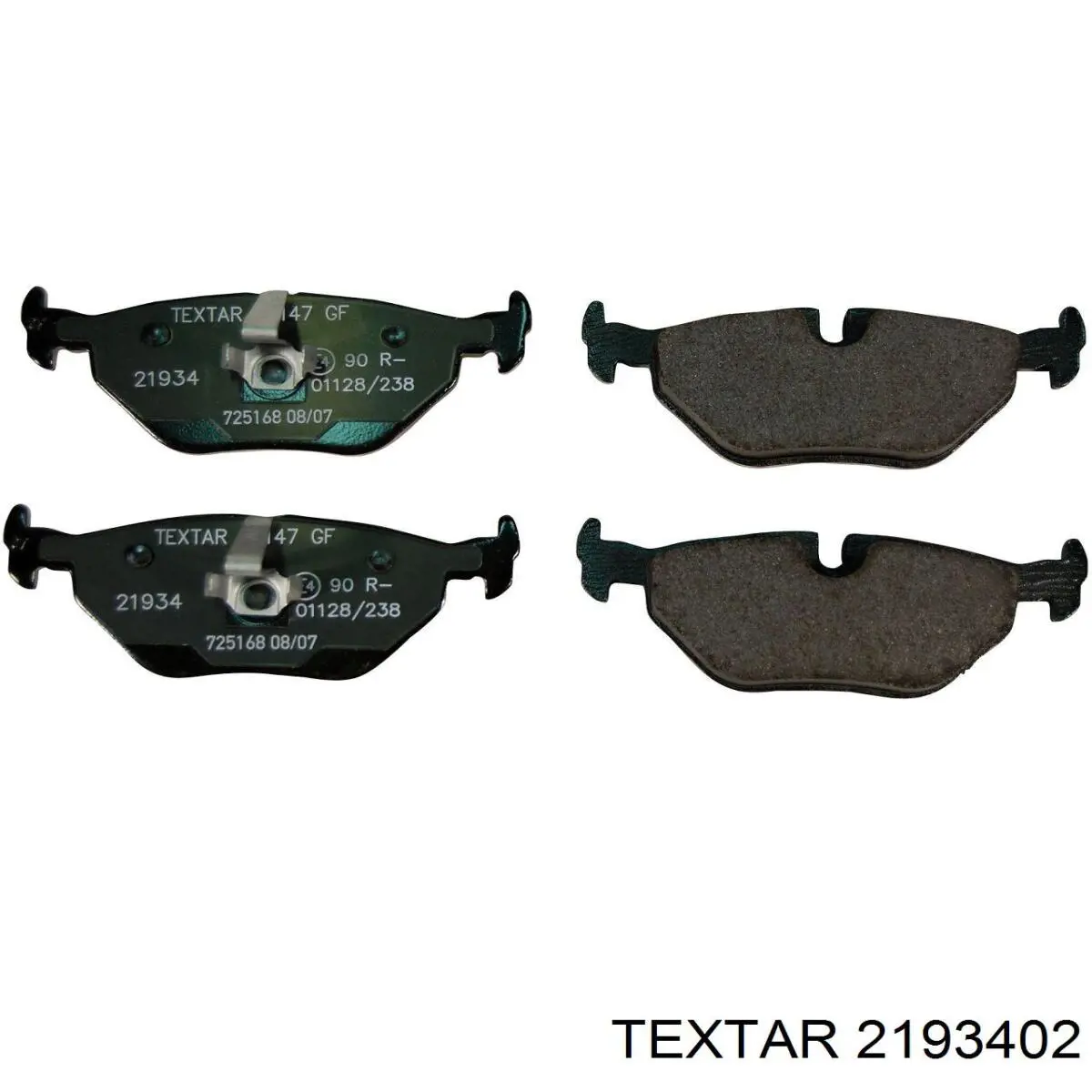 Задні гальмівні колодки Textar 2193402 ціна, від 24.54 USD