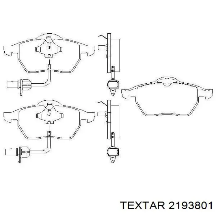 Гальмівні колодки Textar 2193801 ціна, від 31.74 USD