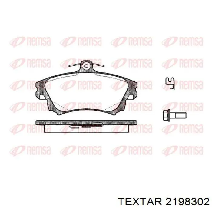 Гальмівні колодки Textar 2198302 ціна, від 21.61 USD