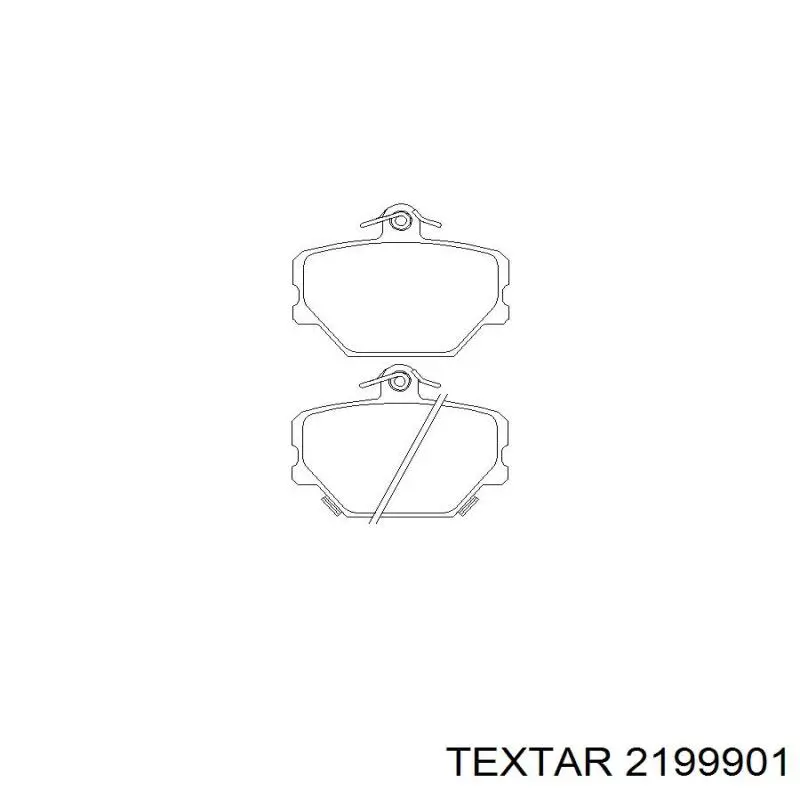 Передні тормозні колодки 2199901 Textar