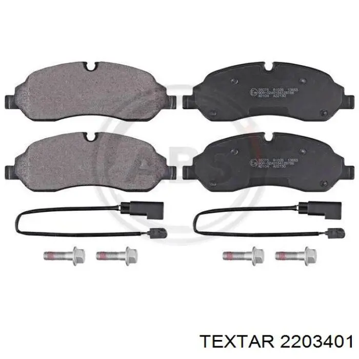Передні тормозні колодки 2203401 Textar