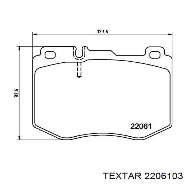 Гальмівні колодки Textar 2206103 ціна, від 68.40 USD