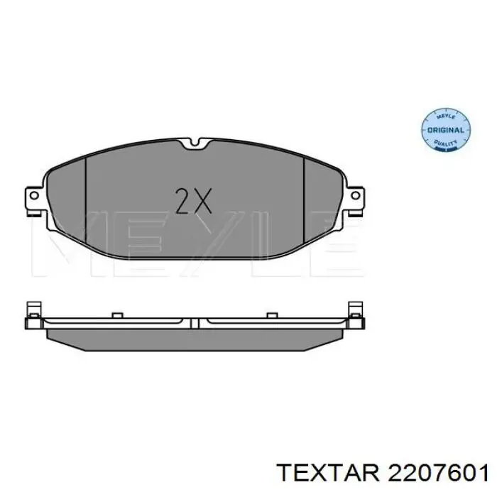 Купити 2207601 Textar Колодки гальмівні передні, дискові