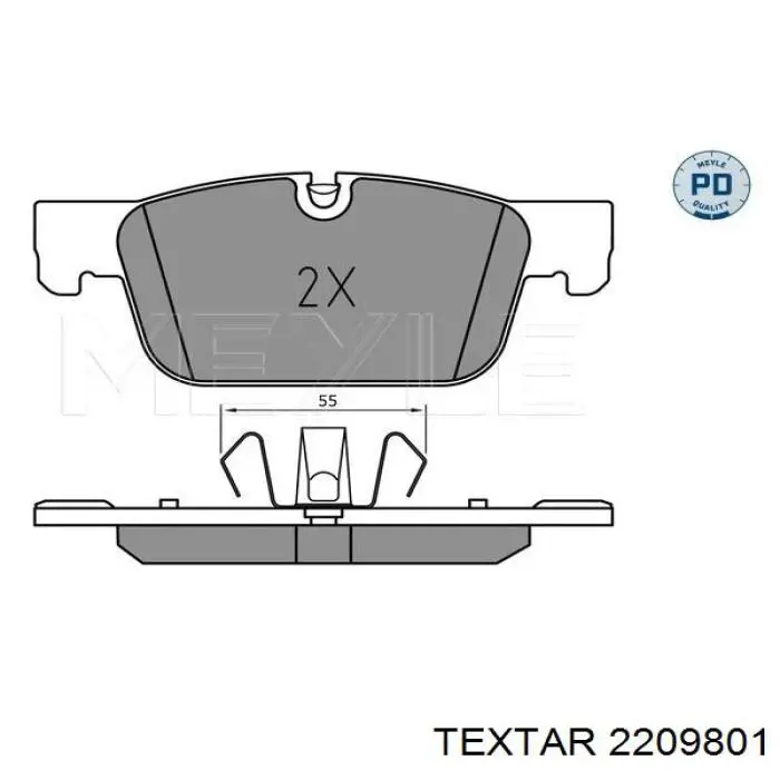 Гальмівні колодки Textar 2209801 ціна, від 65.34 USD