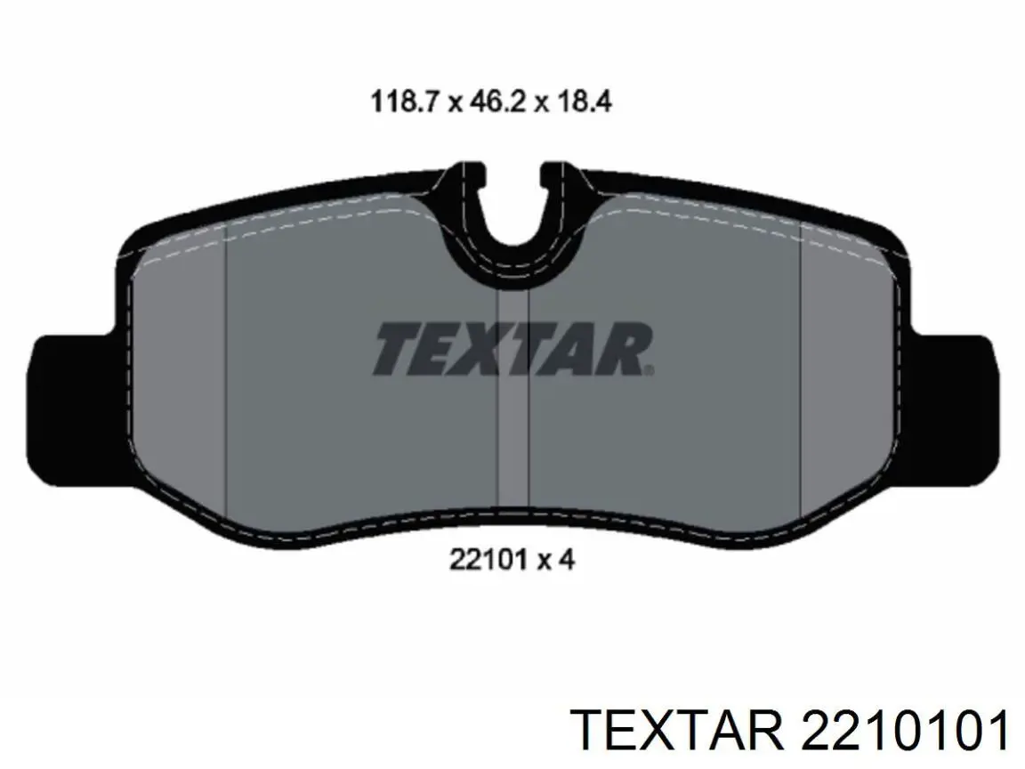 Задні гальмівні колодки Textar 2210101 ціна, від 46.29 USD