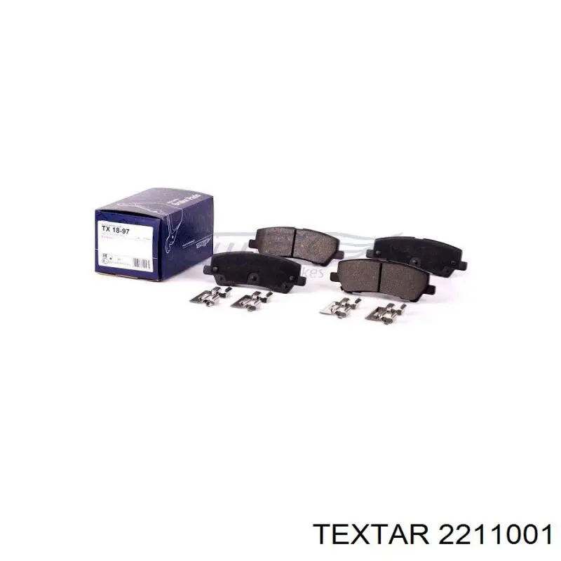 Задні гальмівні колодки Textar 2211001 ціна, від 44.12 USD