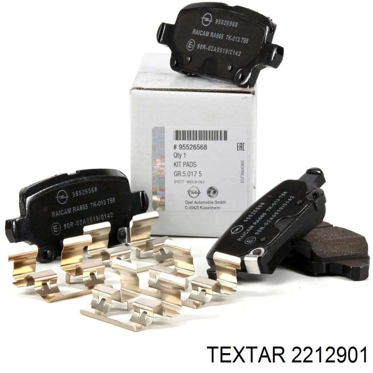 Задні дискові колодки Textar 2212901