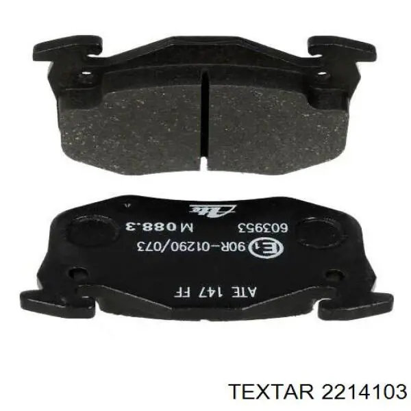 2214103 Textar Колодки гальмівні задні, дискові