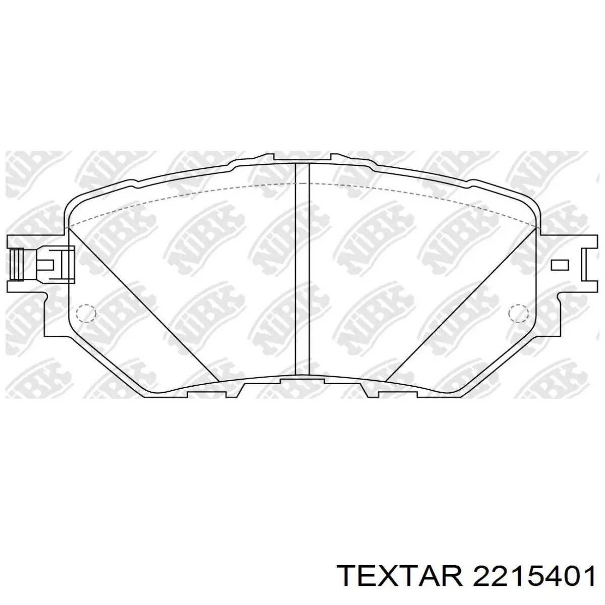 2215401 Textar Передні гальмівні колодки