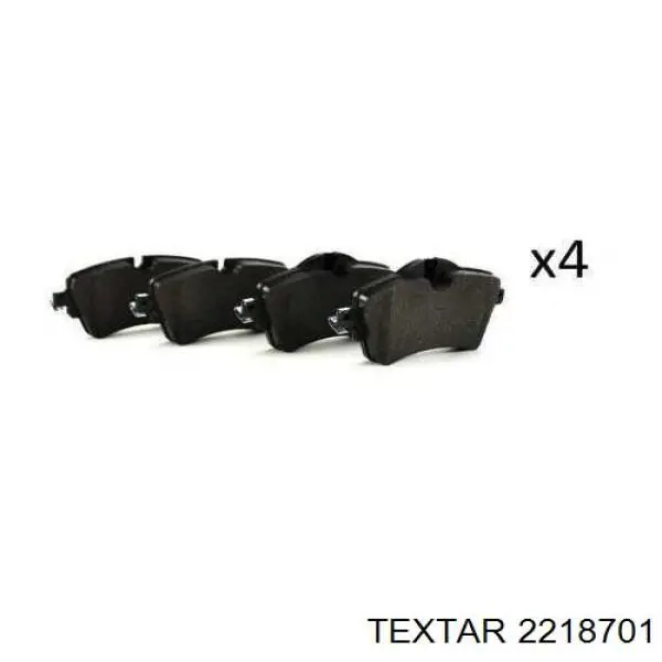Гальмівні колодки Textar 2218701 ціна, від 77.07 USD
