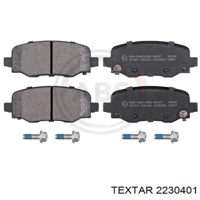 Задні гальмівні колодки Textar 2230401 ціна, від 24.11 USD