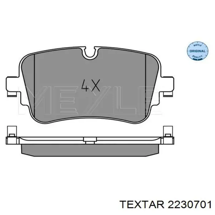 Купити 2230701 Textar Задні колодки
