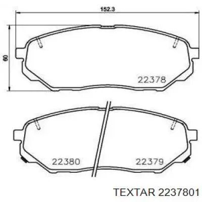 Тормозні колодки Textar 2237801