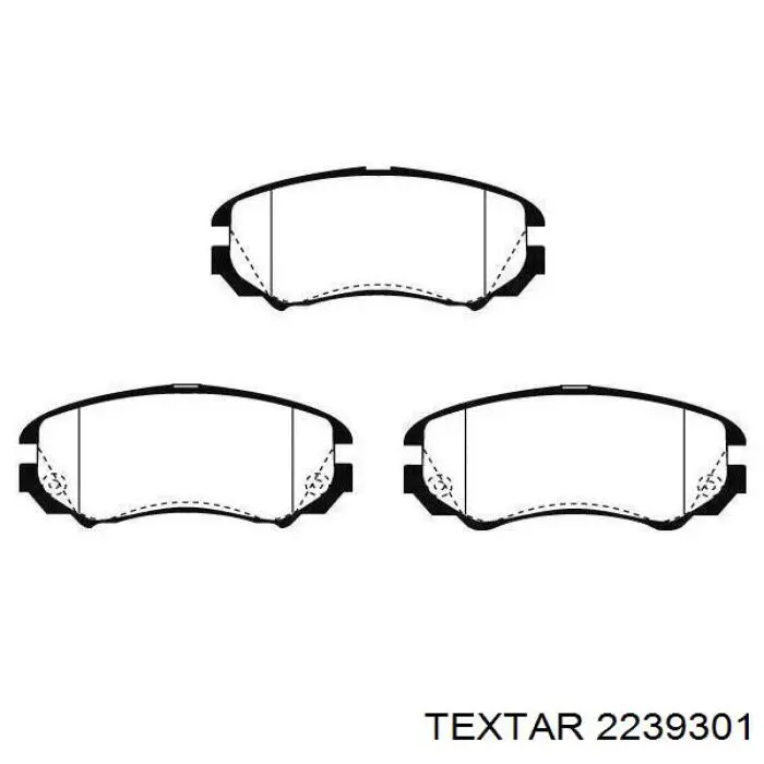 Гальмівні колодки Textar 2239301 ціна, від 21.16 USD