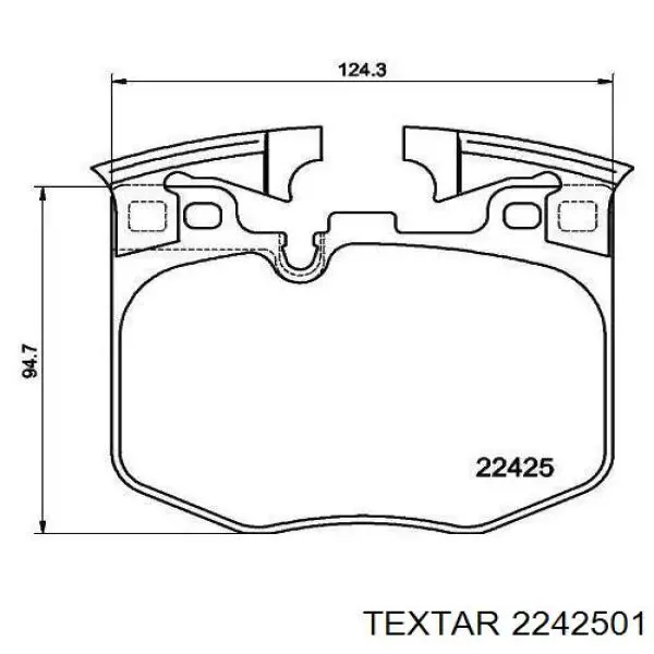 Гальмівні колодки Textar 2242501 ціна, від 179.73 USD
