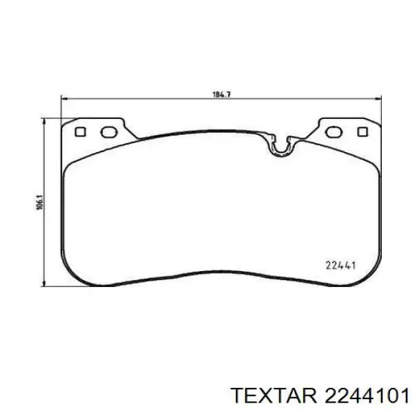 Гальмівні колодки Textar 2244101 ціна, від 307.88 USD