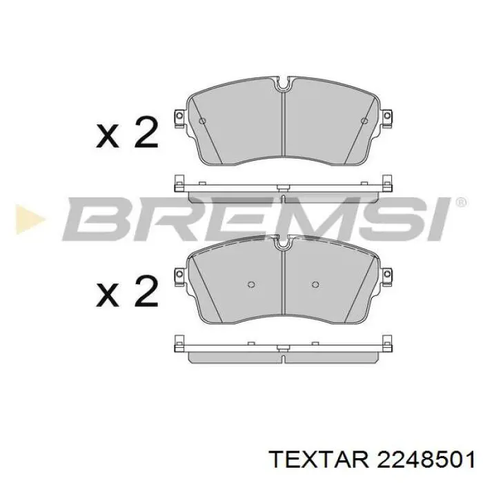 Гальмівні колодки Textar 2248501 ціна, від 99.99 USD