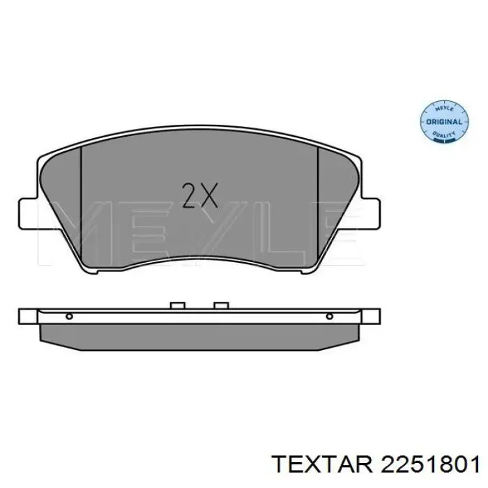 Гальмівні колодки Textar 2251801 ціна, від 27.07 USD