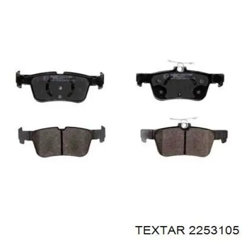 Задні гальмівні колодки Textar 2253105 ціна, від 34.31 USD