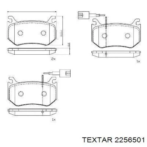 Задні гальмівні колодки TRW GDB2209 ціна, від 80.89 USD