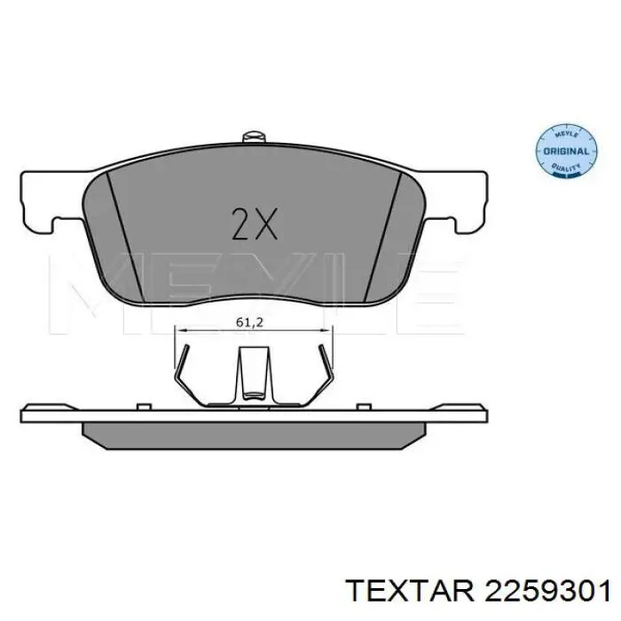 Гальмівні колодки Textar 2259301 ціна, від 35.46 USD