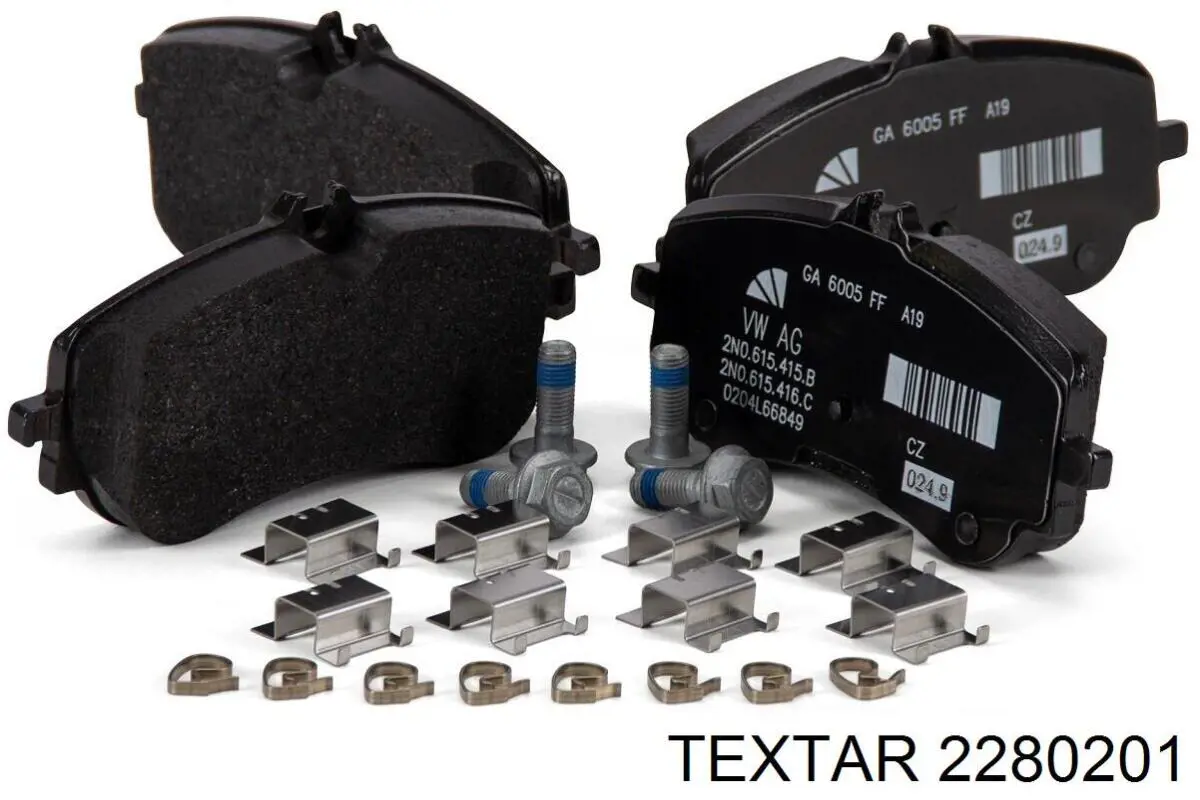 Задні дискові колодки Textar 2280201