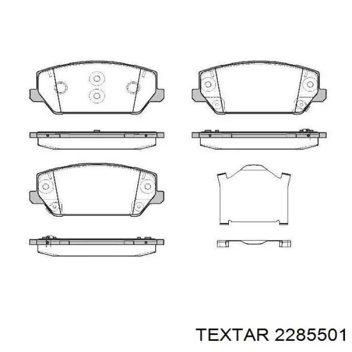 Купити 2285501 Textar Колодки гальмівні передні, дискові