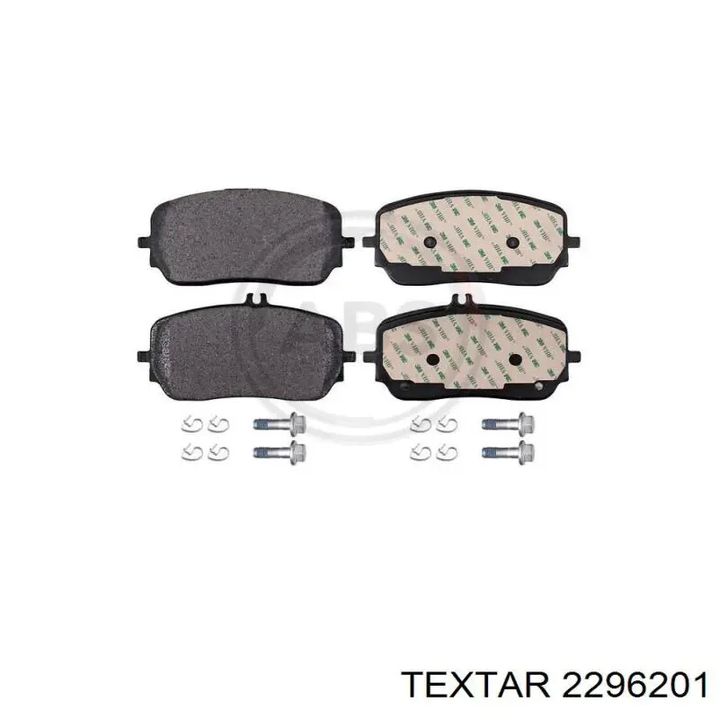 2296201 Textar колодки гальмівні передні, дискові