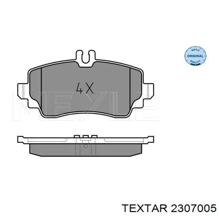 Гальмівні колодки Textar 2307005 ціна, від 23.41 USD