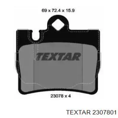 Купити 2307801 Textar Задні колодки