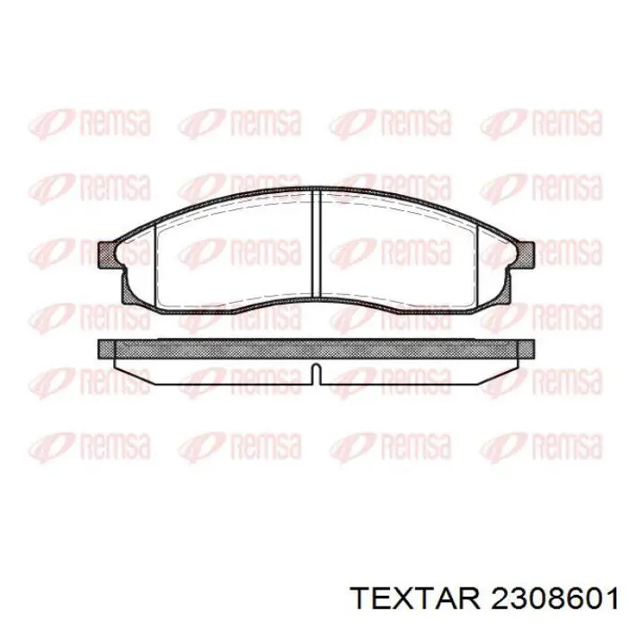 Купити 2308601 Textar Колодки гальмівні передні, дискові