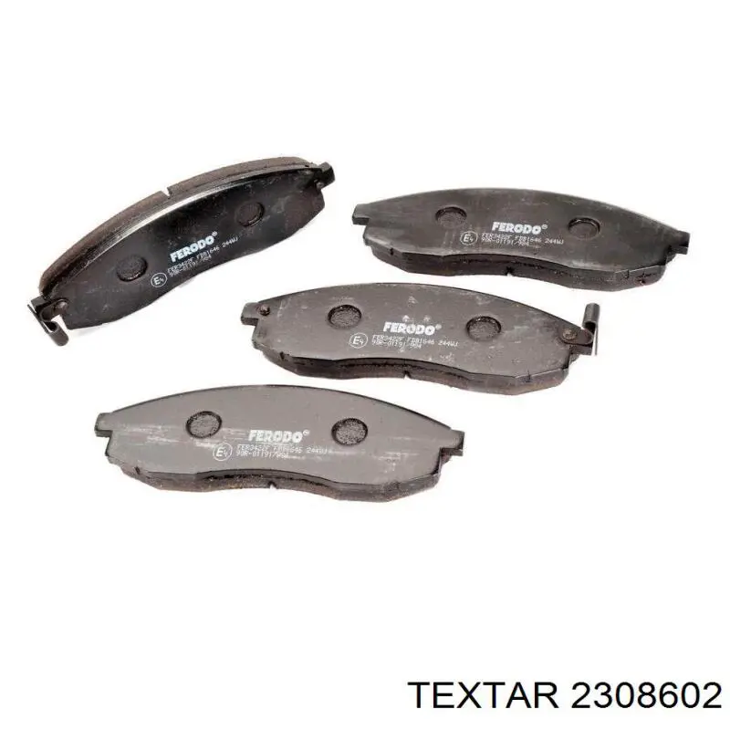 Купити 2308602 Textar Колодки гальмівні передні, дискові