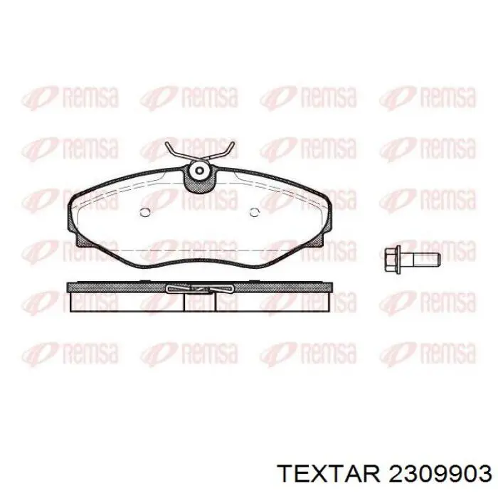 Гальмівні колодки Textar 2309903 ціна, від 24.98 USD