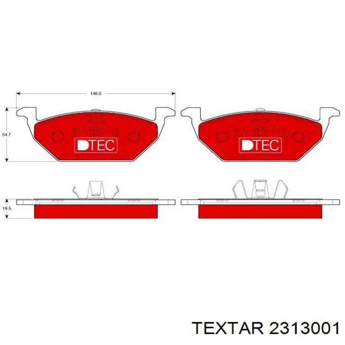 Гальмівні колодки Textar 2313001 ціна, від 27.29 USD