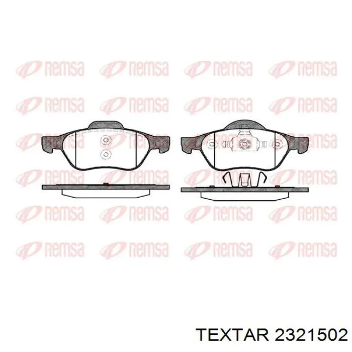 Гальмівні колодки Textar 2321502 ціна, від 21.37 USD