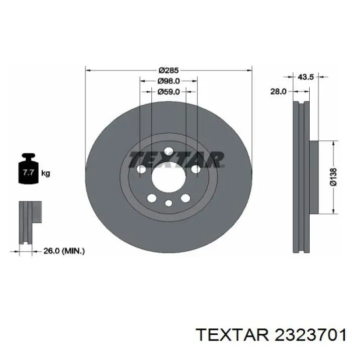 Задні гальмівні колодки Textar 2323701 ціна, від 12.89 USD